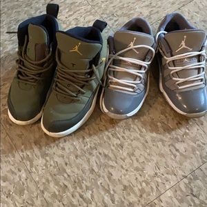 2 pairs Kids  Jordan’s sneakers.